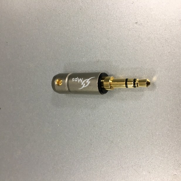 Rắc Hàn MPS Falcon Jack 3.5mm 3 Pole Gold Plated Repair Headphone Jack Audio Connector Cable Diameter 6mm Gray