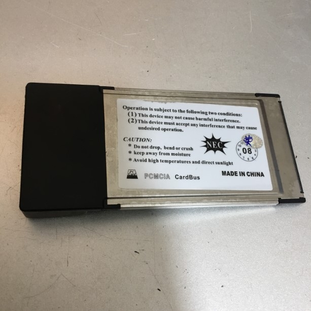 PCMCIA CardBus 54mm to 1394A 6 Pin 2 Port Adapter