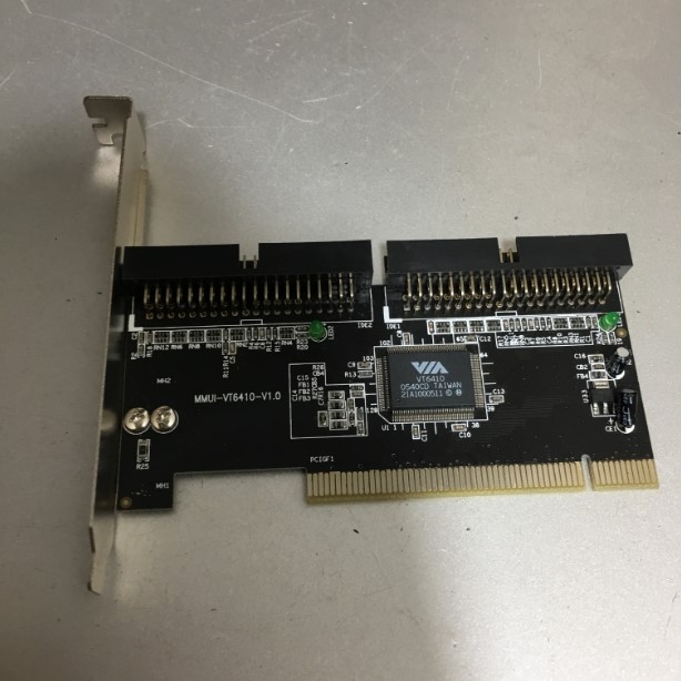 Card PCI 4X ATA133 RAID 2 Port IDE Controller VT6410 Chip MM-VIA6410-133I-01-HN01