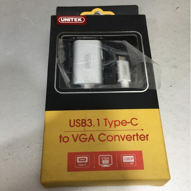 Cáp Chuyển Đổi Tín Hiệu Type C to VGA Chính Hãng Unitek Y-6315 For MacBook Pro