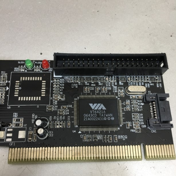 Combo Card Mở Rộng Card PCI 4X to 3 Port SATA Raid & IDE Controller VIA VT6421A Chip For PC Desktop or Servers Using Serial ATA Drives