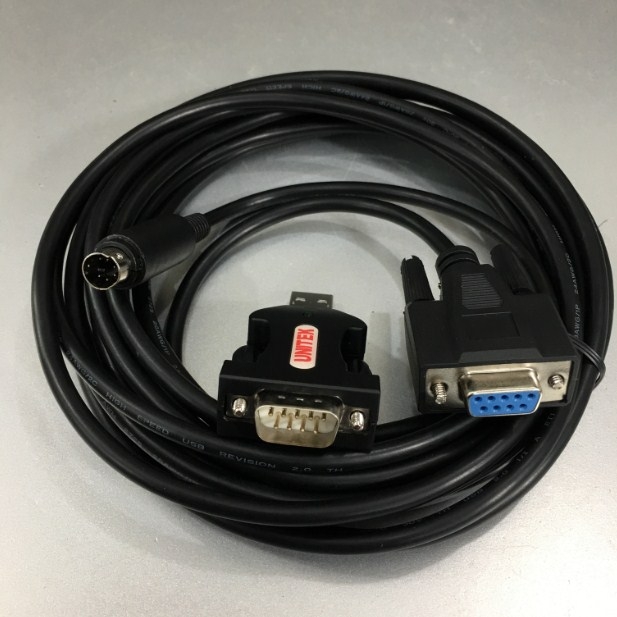 Rắc Combo USB Port LG LS Power XGB XBM XBC Series PLC Programming Cable Download Cable-XGB PMC-310S  Cable Và USB to RS232 Unitek Y-109 Length 5M