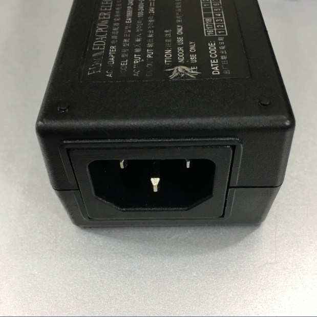 Adapter 24V 2.5A EDAC EA10681P-240 IEC C14 Connector Size 4 Pin Mini Din 10mm