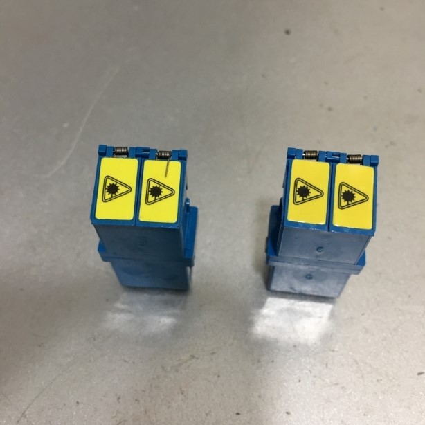 Coupler Molex 1061271400 LC-LC DUPLEX Fiber Optic Connector LC Receptacle to LC Receptacle Panel Mount  Flange Snap-In