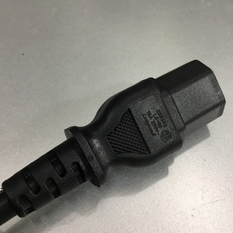 Dây Nguồn Cisco CAB-C13-C14-AC Jumper Power Cord C13 to C14 Cable 6.5Ft Dài 2M 10A 250V 17AWG 3x1.04mm² UL Cable OD 8.0mm in China