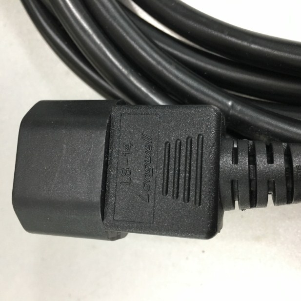 Dây Nguồn Máy Chủ Dell 0Y086H PowerEdge Computer Server Cable Power Cord IEC C13 to C14  Longwell LS-60 LS14 10A 250V 18AWG 3x1.0mm² For Rack Mount PDU UPS Length 2.7M