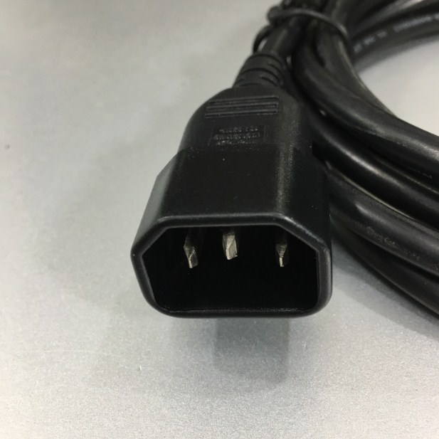 Dây Nguồn Máy Chủ Computer Server Cable Power Cord IEC C14 to C19 VOLEX VAC14S VAC19 10A 250V 18AWG 3x1.0mm² For Rack Mount PDU UPS Length 3M