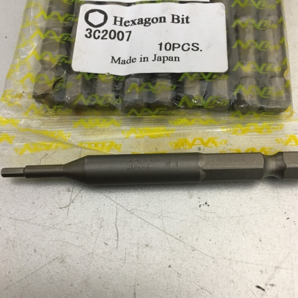 Bộ Lục Giác Hexagon Bit 3C2007 Size 2.0mm 1 Bộ 10PCS