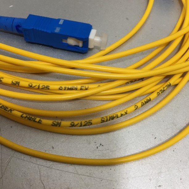 Dây Nhẩy Quang SC To SC Simplex Singlemode Fiber Optic Patch Cord SC-SC Cable 9/125 2.0mm PVC Length 5M