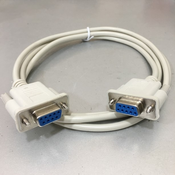 Cáp Kết Nối RS232 Communication Cable Crossover Serial DB9 Female to DB9 Female Grey Length 1.5M