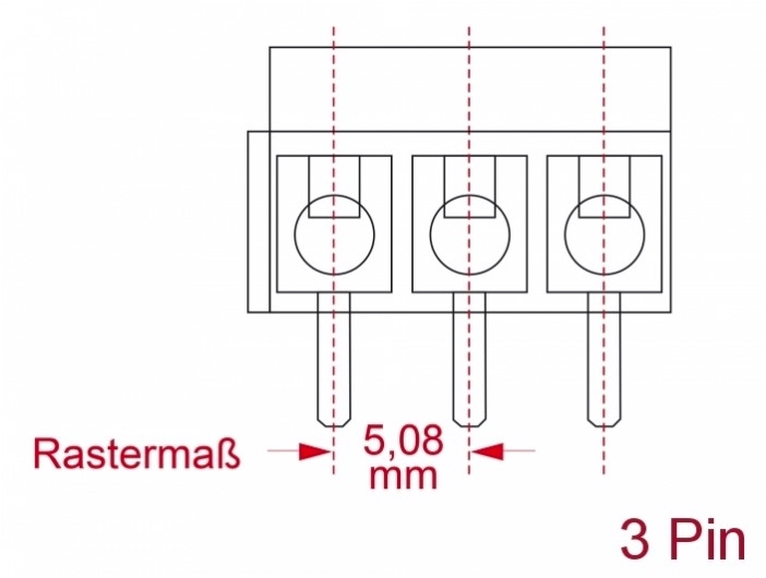 Vít Khối Nối Thiết Bị Đầu Cuối Điện KAIFENG KF2EDG Combicon Terminal Block Connector 3 Pin Pitch Size 5.08mm 1PCS