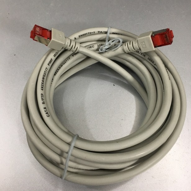 Cáp Kết Máy Xét Nghiệm Miễn Dịch Tự Động Architect i1000 SR Với Máy Tính DATA Link RS232 Communication Ethernet Straight Through Cable RJ45 to RJ45 Colour Grey Length 5M