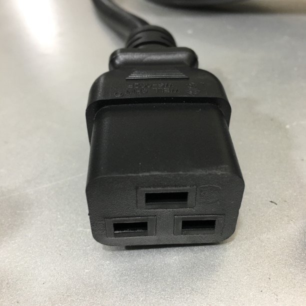 Dây Nguồn 2.5M 8ft Cisco CAB-C19-CBN Jumper Power Cord C20 to C19 16A 250V 3x2.08mm² 14AWG UL SJT Cable OD 10mm Conditions 105°C Well Shin
