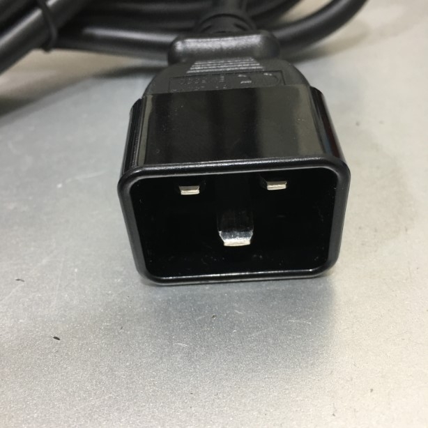 Dây Nguồn 2.5M 8ft Cisco CAB-C19-CBN Jumper Power Cord C20 to C19 16A 250V 3x2.08mm² 14AWG UL SJT Cable OD 10mm Conditions 105°C Well Shin