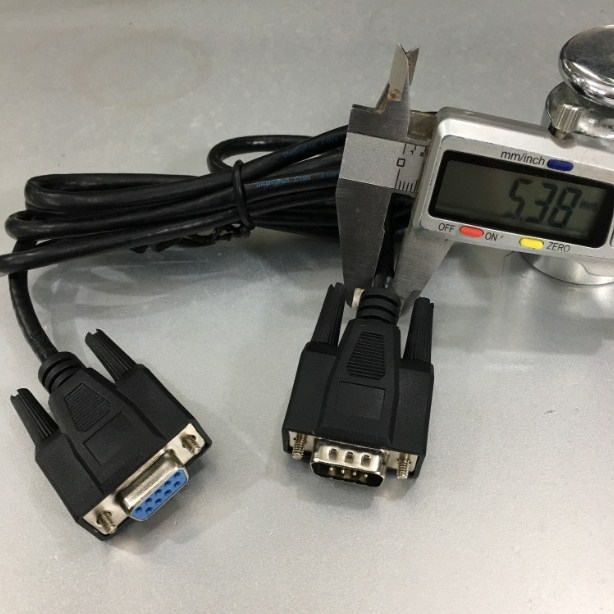 Cáp Máy In Mã Vạch SATO HR2 HR212 HR224 SERIES Industrial Label Printer Cable RS-232C Interface Connection DB9 Female to DB9 Male Serial COXOC E344977-C Black Length 1.8M