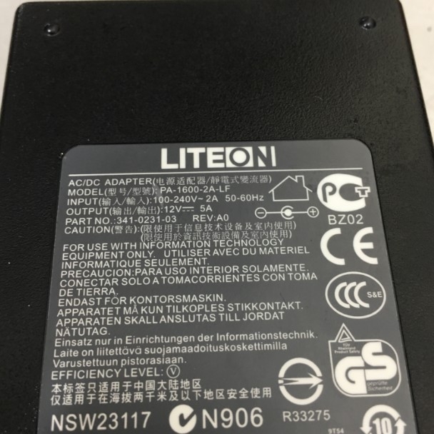 Adapter 12V 5A 60W LITEON LF Connector Size 4 Pin ATX Molex For Thiết Bị Mạng Tường Lửa Cisco ASA5506-K9 Series Next-Generation Firewalls With Firepower Services