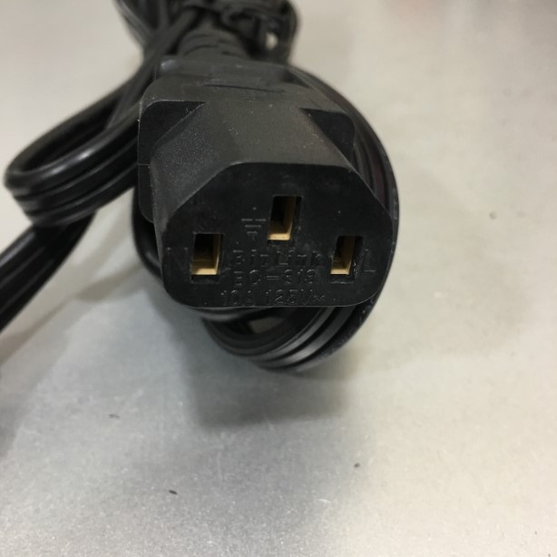 Dây Nguồn Dẹt Japan Power Cord Flat JIS 8303 to IEC 60320 C13 BIZLINK BP-301 BC-313 10A 125V 18AWG 3x0.824mm² Length 1.8M