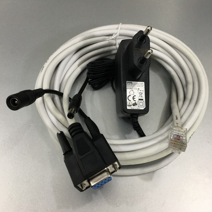 Bộ Cáp Và Sạc Máy Quét Mã Vạch Honeywell 59-59000-3 Serial RS232 Cable Coiled 5M 5V External Power White For Honeywell Orbit MS7100 MS7120 MS7160