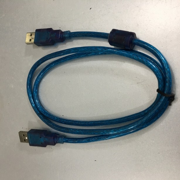 Cáp Link USB 2.0 Hai Đầu Cắm Dương USB 2.0 Type A Male to Type A Male Cable Blue Length 1M