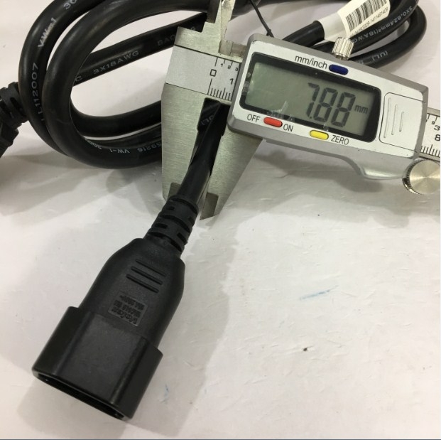 Dây Nguồn Máy Chủ VOLEX V1625 VAC14S AC Power Cord C13 to C14 10A 250V 3x0.824mm² 18AWG For UPS PDU APC ARES Eaton Emerson Và Server Rack Length 1.8M