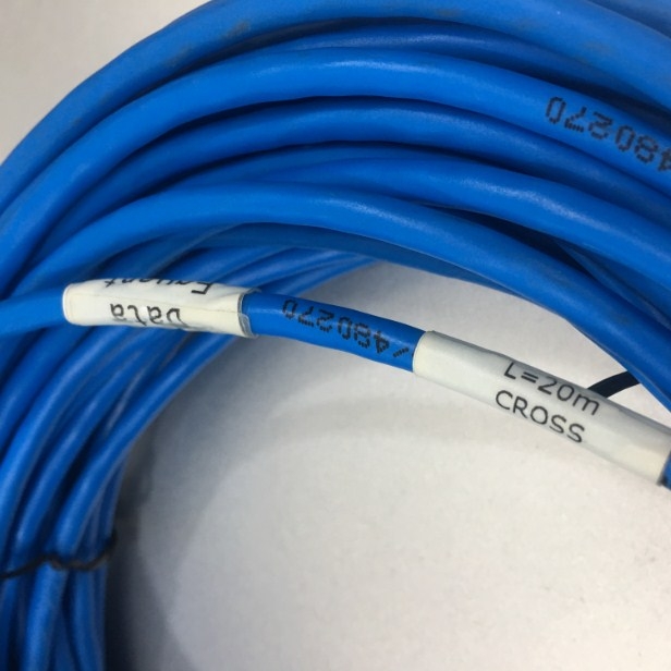 Dây Nhẩy Chuẩn Chéo TELDOR CAT5E RJ45 UTP PVC Ethernet Network Patch Cord Crossover Cable 4PR Blue Length 20M