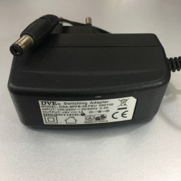 Adapter 9V 1A DVE Connector Size 5.5mm x 2.1mm For Cân Treo Điện Tử CAP.3000kg CRANE