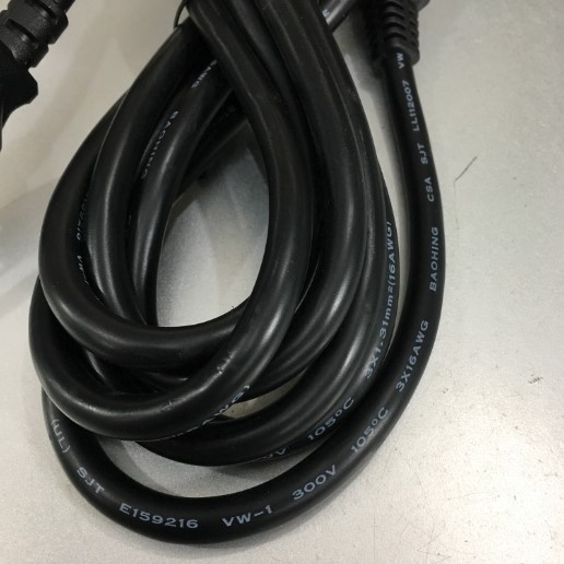 Dây Nguồn Máy Chủ Và Thiết Bị Mạng Cisco Juniper HP Dell Lenovo Huawei Chính Hãng DEREN DR-309 DR-395 UL Computer Server Cable Power Cord NEMA 5-15P to IEC 320 C13 13A 125V 16AWG 3x1.31mm² Length 3M