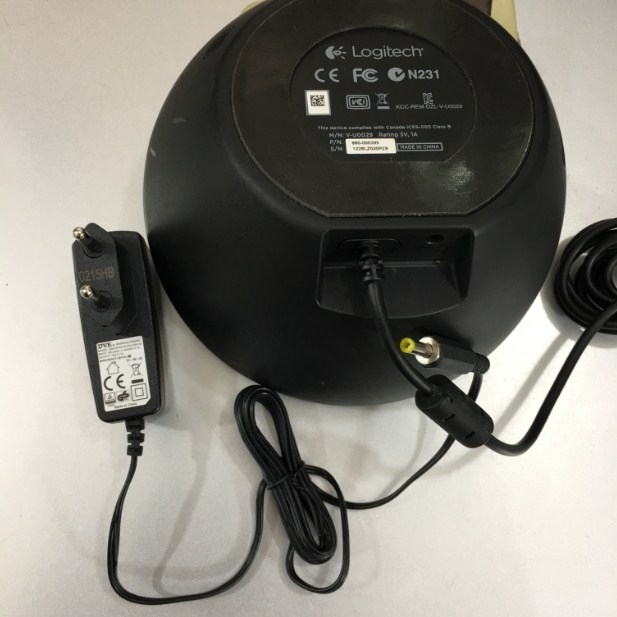 Adapter 5V 1A DVE For Webcam Và Thiết Bị Thu Âm LOGITECH BCC950 V-U0029 Connector Size 4.0mm x 1.7mm