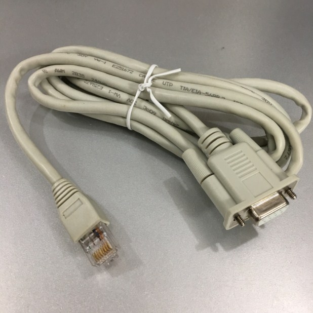 Cáp Điều Khiển Schneider M340 Series PLC Programming Cable TCSMCN3M4F3C2 RS232 Serial Crossover Cable RJ45 Male to DB9 Female length 2M