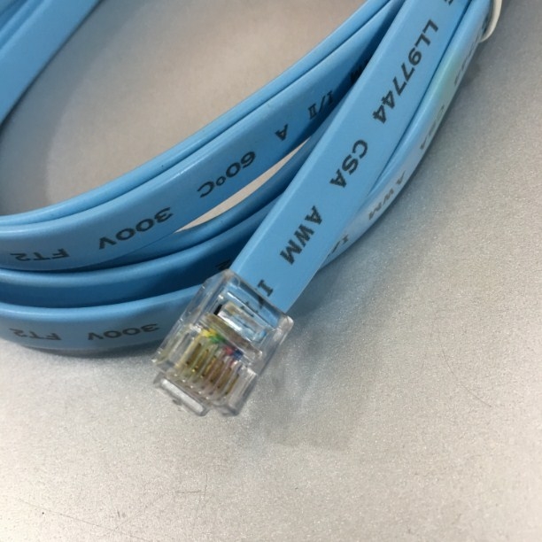 Cáp Kết Nối Truyền Thông Cisco EST3 SDU lost Communication Cable RJ12 6P6C to DB9 Female 26AWG Flat Blue Length 1.8M