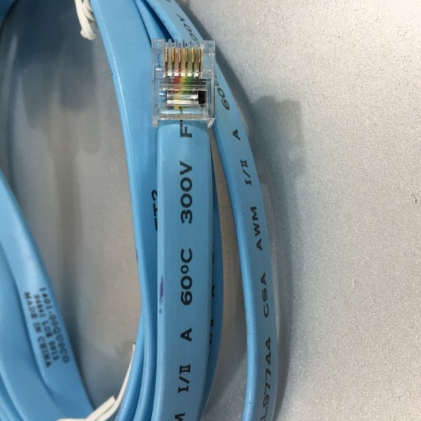 Cáp PLC Programming D2–DSCBL Cable Cisco Kết Nối KOYO DirectLOGIC D0-05DD Máy Tính RS232C DB9 Female to RJ12 6 Pin For Truyền Số Liệu Nạp Code Download/Upload 26AWG Flat Blue Length 1.8M