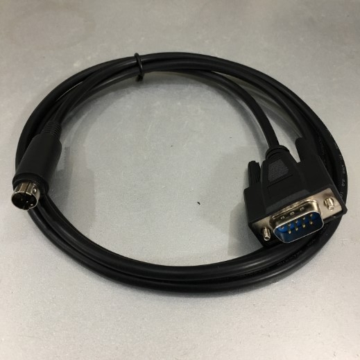 Cáp Lập Trình FATEK FBs Series PLC Port Connection to HMI/ FATEK/ FT Series COM 1 Port Cable Serial Communication Mini Din 4 Pin Male to RS232 DB9 Male Black length 1.5M