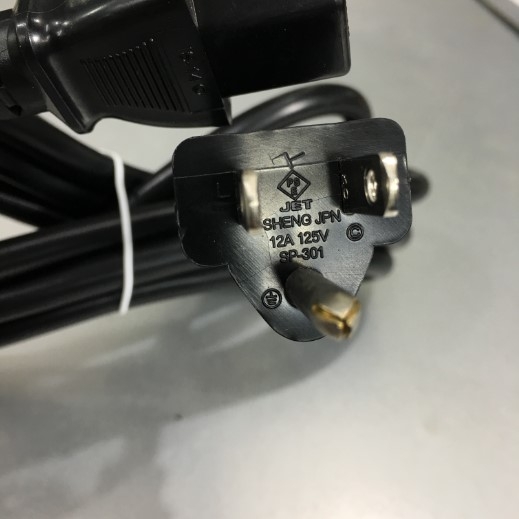 Dây Nguồn 312003-01 I-SHENG Power Cord USA SVT 16AWG CEE Color Code NEMA 5-15P to IEC 60320 C13 12A 125V 3x1.25mm² Length 2.5M