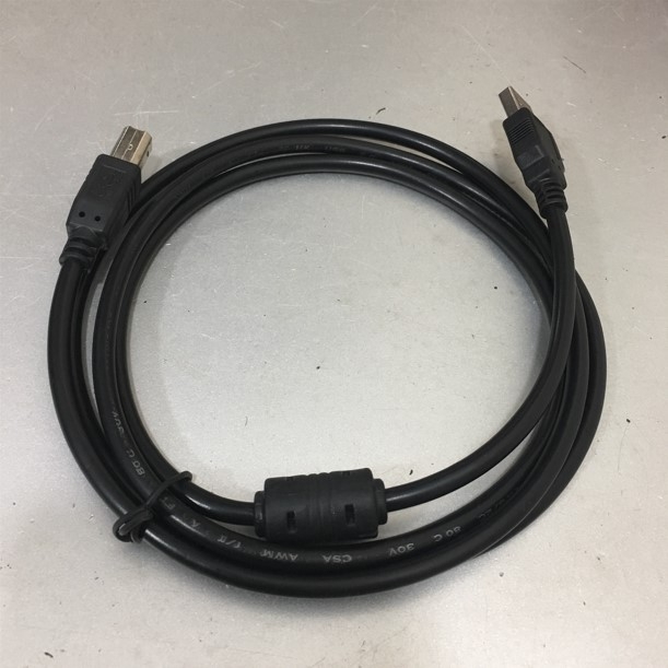 Cáp Máy In OEM Cổng USB 2.0 Printer Cable Type A Male to Type B Male Black Length 1.5M
