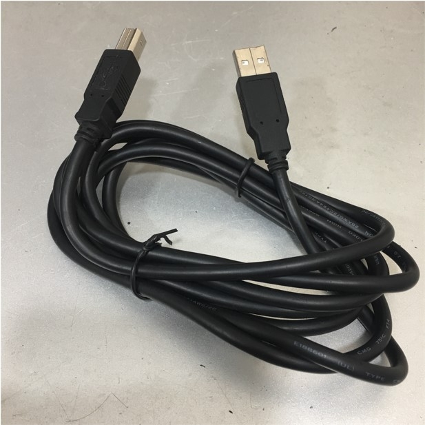 Cáp Máy In Cổng USB 2.0 Printer Cable Type A Male to Type B Male Cable E188601 28AWG Black Length 2M