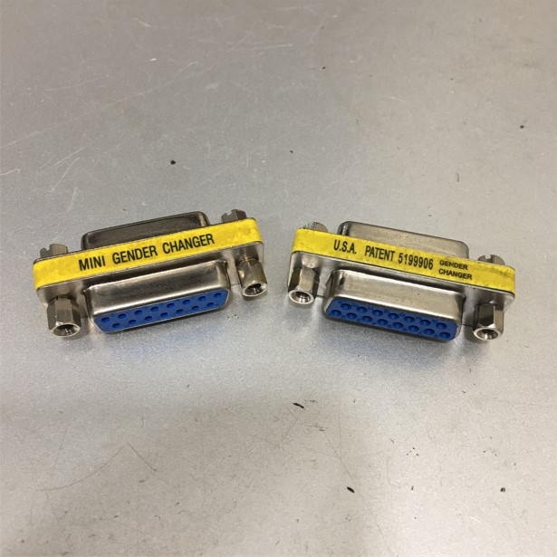 Rắc Nối D-SUB 15 Chân Hai Hàng Âm RS232C DB15 Female to DB15 Female 2 Row 15Pin Gender Change
