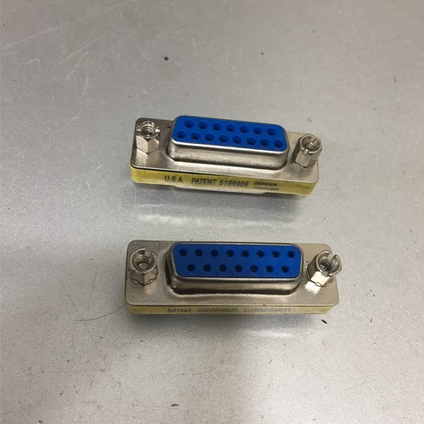 Rắc Nối D-SUB 15 Chân Hai Hàng Âm RS232C DB15 Female to DB15 Female 2 Row 15Pin Gender Change