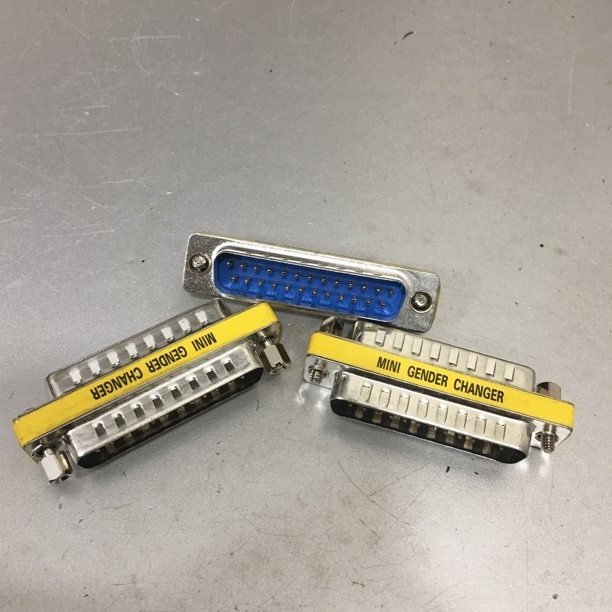Rắc Nối LPT 1284 Parallel Hai Hàng Dương DB25 Male to DB25 Male 2 Row 25Pin Gender Changer