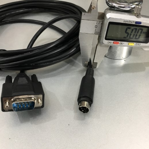 Cáp Lập Trình FATEK FBs Series PLC Port Connection to HMI Màn hình Hitech PWS6600S-S COM 1 Port Cable Serial Communication Mini Din 4 Pin Male to RS232 DB9 Male Black length 5M