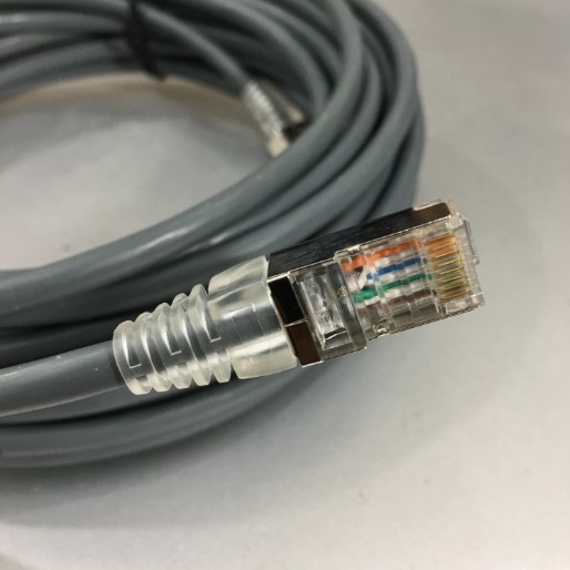 Cáp Mạng Kết Nối I/O Từ Xa NC-CAB-DMC100 Nexans LANmark-Cat6A Ultim Patch Cord 10G RJ45 8P8C Plug up to 500MHz FTP Screened LSZH Grey For Remote I/O Connection PLC HMI Robots Servos