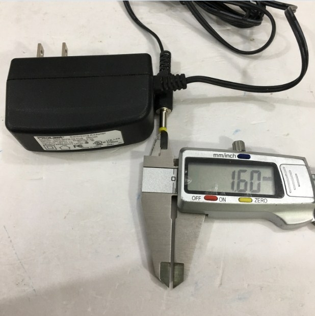 Adapter Original PROLiNK 9V 1A 9WDSA-9PFB-09 For Đồng Hồ Đo Kiểm Tra Trở Kháng Hioki 3540 MΩ Hitester Connector Size 4.0mm x 1.5mm