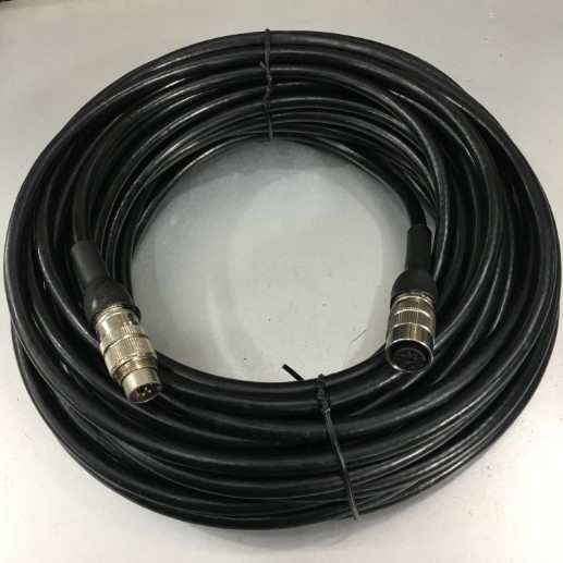 Cáp Điều Khiển Công Nghiệp Industrial Cable AISG 8 Pin DIN Female to 8 Pin DIN Male Length 20M