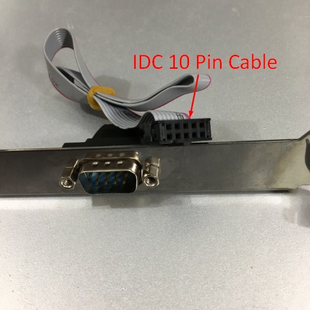 Thanh Nối Cổng RS232 Onboard Trên Mainboard to Serial DB9 Male RS232 COM Port to IDC 10 Pin Cable Length 25 Cm For Computer Desktop MT