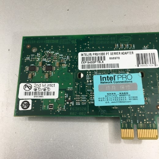 Card Mạng Intel PRO/1000 PT EXPI9400PTBLK PCI-E Ethernet 1Port For Máy Tính Công Nghiệp Advantech Industrial Computers IBCON