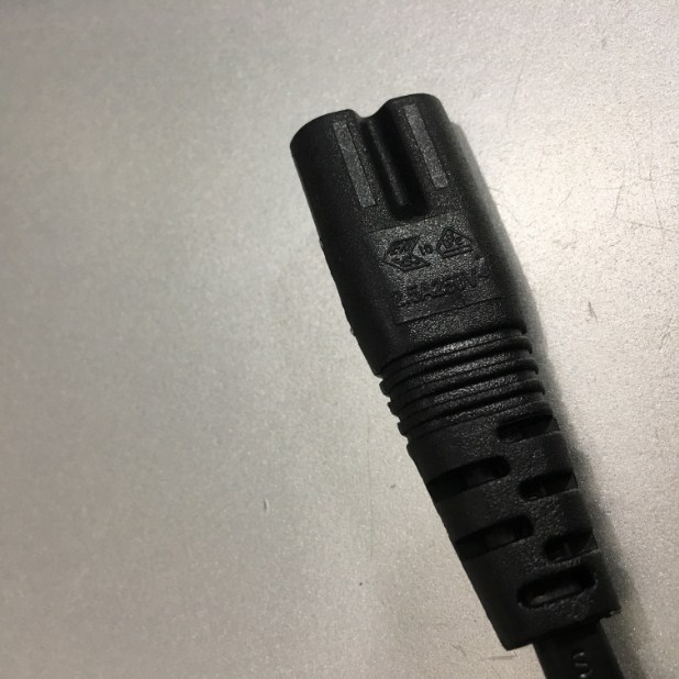 Dây Nguồn Số 8 Ming Tak MT-18 MT-11 Chuẩn 2 Chân Đầu Tròn AC Power Cord Schuko CEE7/16 Euro Plug to C7 2.5A 250V 2x0.75mm For Printer or Adapter Cable FLAT PVC Black Length 1.8M