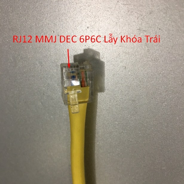 Cáp Điều Khiển RJ12 MMJ DEC 6P6C Lẫy Khóa Trái to RS232 DB9 Female Length 2M