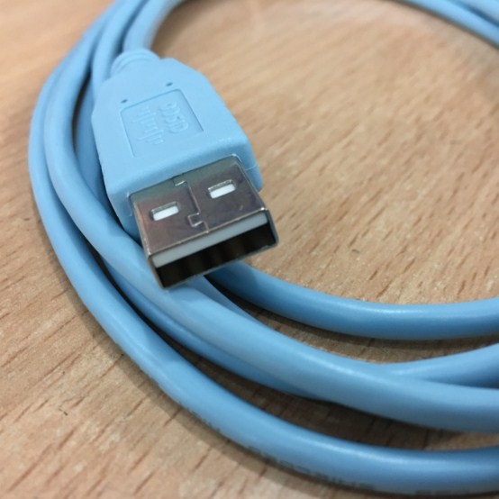 Cáp Điều Khiển Cisco Systems 37-1090-01 USB Type A to Mini B For Network Switch Routers Console Cable Blue Length 2M