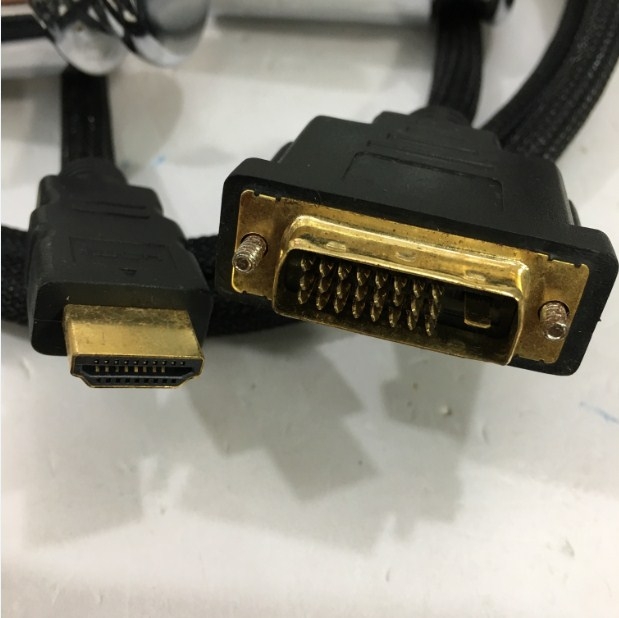 Cáp Chuyển Đổi Tín Hiệu HDMI to DVI-D 24+1 Adapter Converter H&T 1080P Cable Length 1.5M