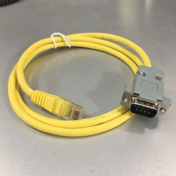 Cáp Điều Khiển LAN RJ45 Male to Serial DB9 Male Console Cable Yellow Length 1M