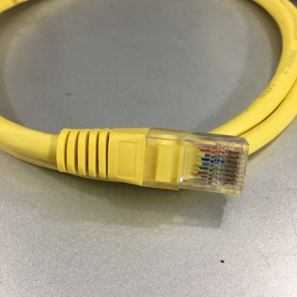 Cáp Điều Khiển LAN RJ45 Male to Serial DB9 Male Console Cable Yellow Length 2M